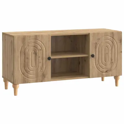 vidaXL TV omarica Artisan hrast 102 x 34,5 x 50 cm Inženirski les
