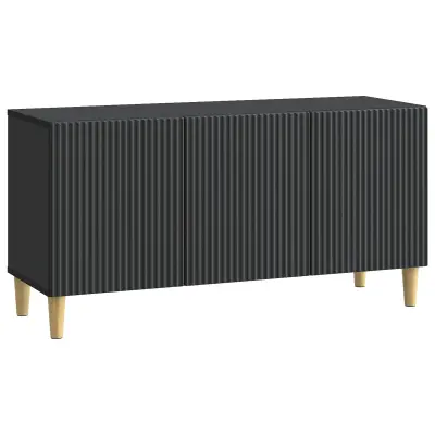 vidaXL TV omarica Črna 99 x 34,5 x 50 cm Inženirski les