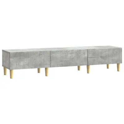 vidaXL TV omarica Betonsko siva 147 x 34,5 x 30 cm Inženirski les