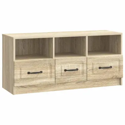 vidaXL TV omarica Sonoma hrast 102 x 34,5 x 47 cm Inženirski les