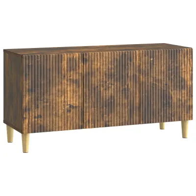 vidaXL TV omarica Dimljen hrast 99 x 34,5 x 50 cm Inženirski les
