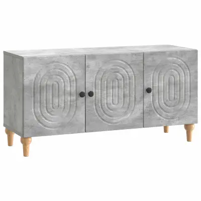 vidaXL TV omarica Betonsko siva 99 x 34,5 x 50 cm Inženirski les