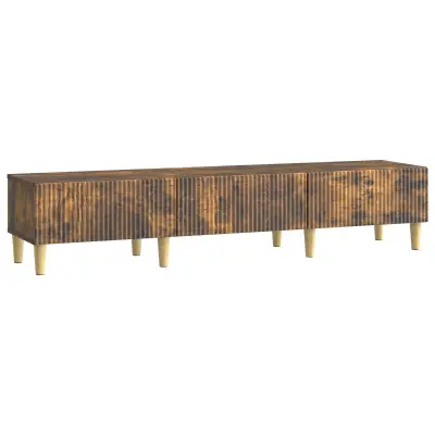 vidaXL TV omarica Dimljen hrast 147 x 34,5 x 30 cm Inženirski les