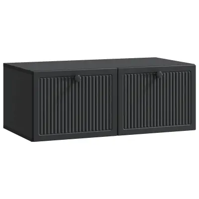 vidaXL Omarica za TV, ki jo lahko montiraš na steno Črna