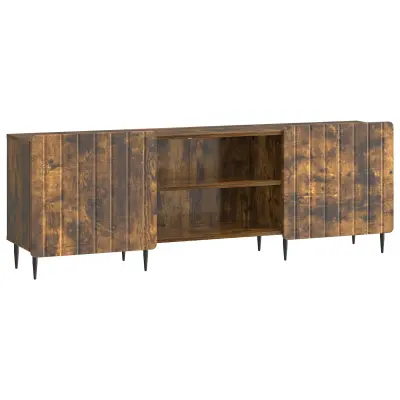 vidaXL TV omarica Dimljen hrast 150 x 31 x 52 cm Inženirski les