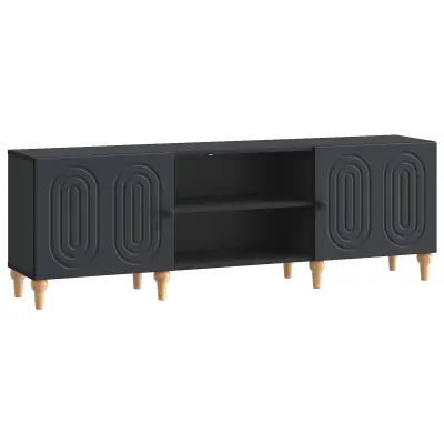 vidaXL TV omarica Črna 150 x 31 x 50 cm Inženirski les