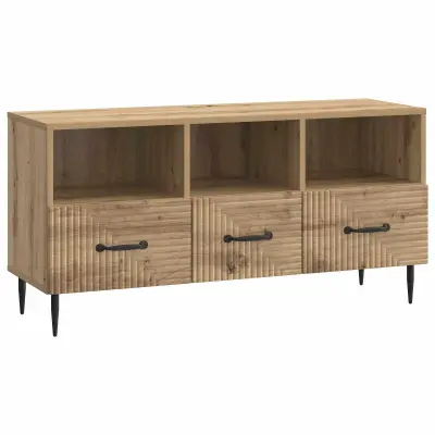 vidaXL TV omarica Artisan hrast 102 x 34,5 x 50 cm Inženirski les