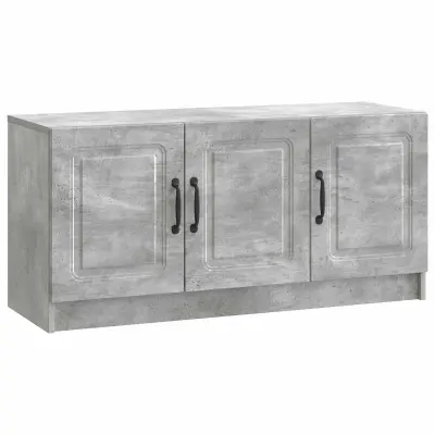 vidaXL TV omarica Betonsko siva 99 x 34,5 x 47 cm Inženirski les