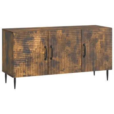vidaXL TV omarica Dimljen hrast 99 x 34,5 x 50 cm Inženirski les