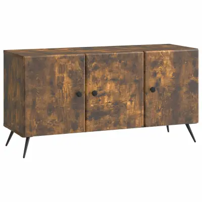 vidaXL TV omarica Dimljen hrast 99 x 34,5 x 50 cm Inženirski les