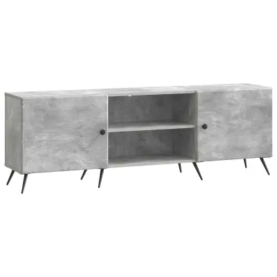 vidaXL TV omarica Betonsko siva 150 x 31 x 50 cm Inženirski les