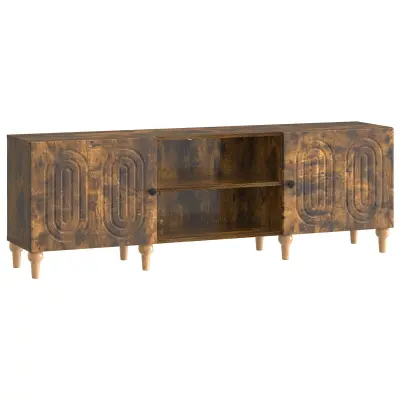 vidaXL TV omarica Dimljen hrast 150 x 31 x 50 cm Inženirski les