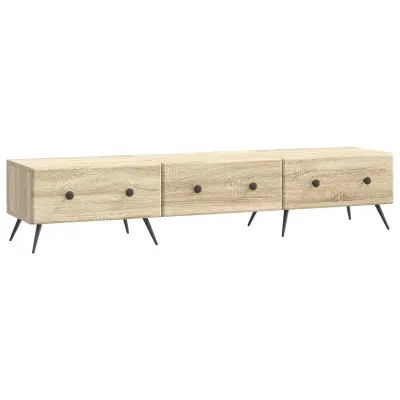 vidaXL TV omarica Sonoma hrast 147 x 34,5 x 30 cm Inženirski les