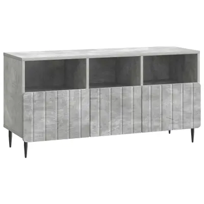 vidaXL TV omarica Betonsko siva 102 x 34,5 x 50 cm Inženirski les