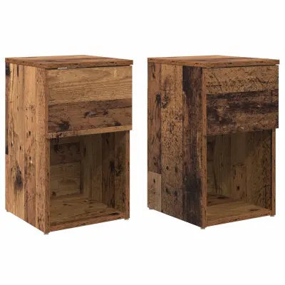 vidaXL Posteljna omarica 2 pcs Star les 29 x 31,5 x 49 cm