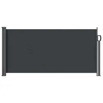 vidaXL Zložljivo stransko senčilo Črna 300 x 100 cm Poliester