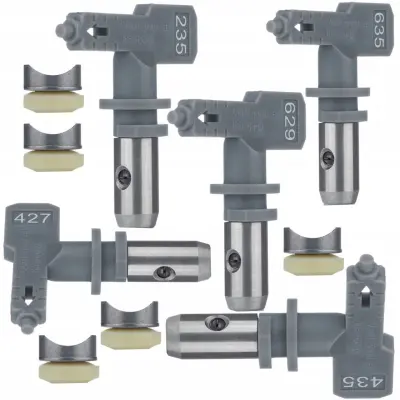Set Šob Za Barvanje Hi-Flow 635, 629, 235, 427, 435 – Visoka Natančnost, Širina Šobe 10-30 Cm | Združljivo Z Brezzračnimi Popravili