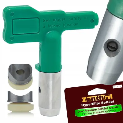 Model 208 Šoba Za Nizkotlačni Airless Natrij Zenthril Softjet – Premer 0.008", Širina 10 Cm, 120 Bar