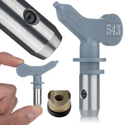 Ultraheavy 543 Šoba Za Airless Brizgalno Napravo – Širina Šobe 25 Cm, Nikljan Material, Siva | Združljivo Z Graco, Wagner, Titan