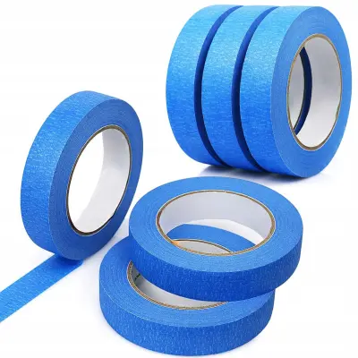 Profesionalna Trak Za Barvanje 50 Mm X 50 M – Modra, Akrilni Lepilo, Papir Krepiran | Precizno Barvanje