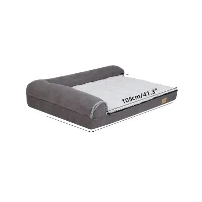 Postelja za pse Bolster, udobna spominska pena, vodoodporna in pralna prevleka, XL