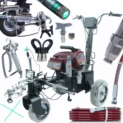 Cestni Označevalec Powerxcellence Striker R - 1500 W Brezkrtačni Elektromotor, 20 Mpa, 2,2 L/Min, Šoba 215, 15 M Cev, 48 V Baterija | Mobilni