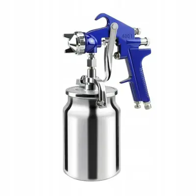 Pištola Za Lakiranje LVLP Z Metalnim Rezervoarjem 1L In Šobo 1,4 Mm | Natančno Razprševanje, Nastavljiv Pretok, Trpežen Kovinskega Korpusa
