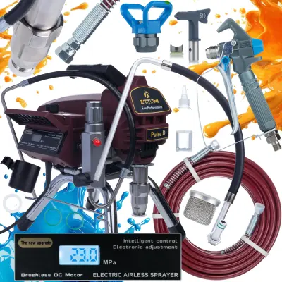 Pulse D Brizgalka Za Barvo – 2000 W, 20 Mpa, Največja Šoba 0,019", 2 L/Min, Easyperformance | Električna Regulacija, 15 M Cev