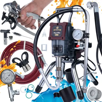 Nova X Agregat Za Barvanje – 1200 W, 25 MPa, Maks. Šoba 0,019", 1,8 L/min, Serija HyperElite | Kompakten, Zanesljiv