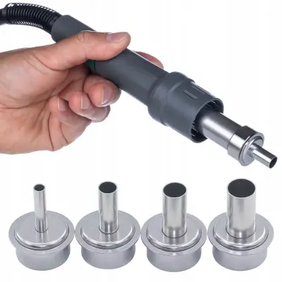 Set 4 Simple Šobe Hot Air – Nadomestni Del Za Spajkalne Postań Quick 861DW-DE-DA-DL, Rosfix Airflow-X 861DW, Jeklo, 5-12 Mm