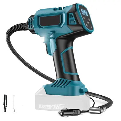 Prenosna zračna črpalka, brezžična uporaba, digitalni zaslon, brez baterije