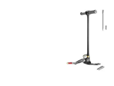 PCP črpalka, 3-stopenjska črpalka, 4500 PSI tlak, Črna