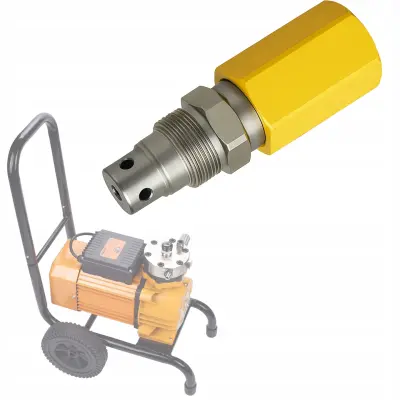 Prelivni Ventil – Ventil Za Airless Brizgalno Napravo | Nadomestni Del Za Rosfix Strong Storm RSS05 OSS04 OSS06 BSS07, 22 Mpa, Jeklo/Aluminij