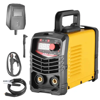 ARC MMA-300 Amp varilec, IGBT inverter tehnologija, 220V LCD zaslon, 220V EU vtič Rumena