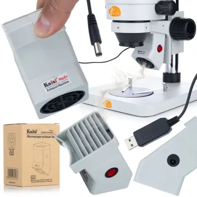 Ma3+ Mini Odsesovalnik Hlapov - Odsesovalnik Hlapov Za Stereo Mikroskope | 12 V, USB, 3500 Vrt/Min, Združljiv Z Rosfix Planets Pro