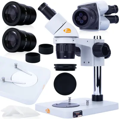 Binokularni Mikroskop Ganymede S MSGS-B-PS1 – Optika Visoke Kakovosti, Zoom 20/40x, Ergonomija | Profesionalni Mikroskop