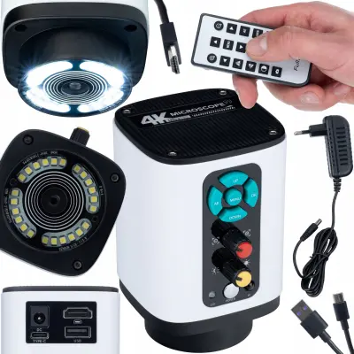 Altair Pro Digitalscope 4K Digitalni Večnamenski Mikroskop Z 8,29 MP Sony CMOS, HDMI, USB, LED 24x, Remote Ostrenje, 64GB, 8 Jezikov