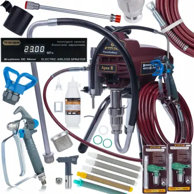 Apex B Painting Unit – Airless Brizgalna Naprava 2500W, 20MPa, 3.2L/min, Elektronska Regulacija Zencontrol | Serija Powerxcellence