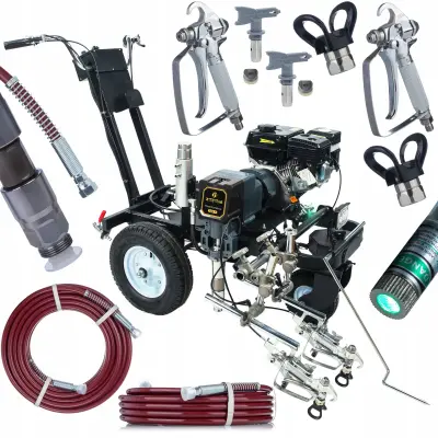 Cestni Označevalec Powerxcellence Ignis V – Bencinski 7P, 23 Mpa, 5 L/Min, 2 Pištoli, 2 Cevi 15 M, Elektronski Nadzor Tlaka