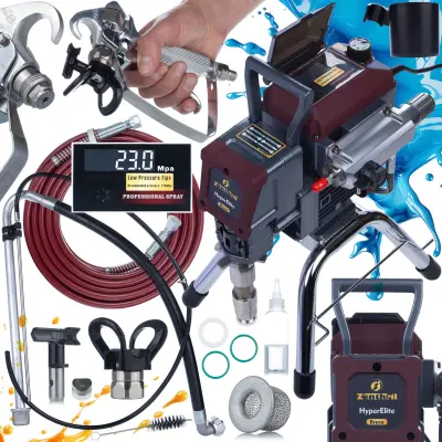 Bravo Lakirna Enota – 2200 W, 25 Mpa, 3 L/Min, Elektronska Regulacija, LCD, Brezkrtačni Motor | Serija Hyperelite