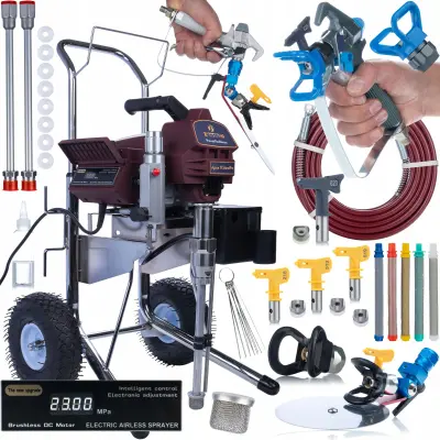 Apex B Stand Pro Painting Unit – 2500W, 20MPa, 3.2L/min, Elektronska Regulacija Zencontrol | Mobilni Z Vročim Vlekom Barve