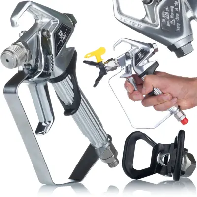 Ultraspray ZT-80 Gun Za Barvanje – Dvoprstni Spust, Aluminij, Teflonska Tesnila, 7250 Psi | Nadomestni Del Za Airless Brizgalno Napravo