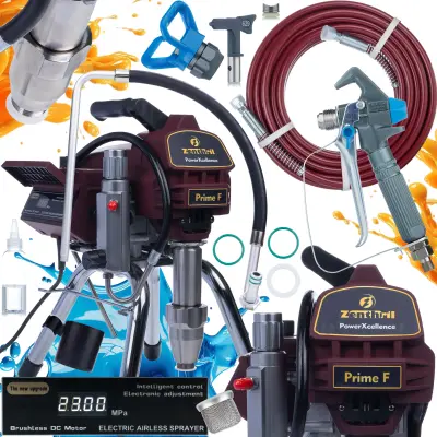 Prime F Airless Brizgalna Naprava – 2800W, 20MPa, 4L/min, Max. Zmogljivost 0,035", Powerxcellence Serija