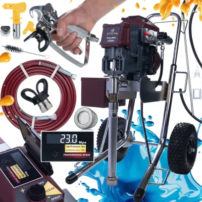 Cyclone V Airless Brizgalna Naprava – 2500W, 25MPa, 3.5L/min, Max. Dolžina Cevi 100m | Serija Hyperelite