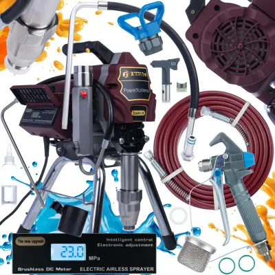 Zenith H Brezzračna Brizgalna Naprava – 3200 W, 20 Mpa, 4,5 L/Min, LCD, Brezkrtačni Motor | Serija Powerxcellence
