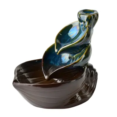 Kadilski gorilnik keramika Mondex Backflow 10x10x11,5 cm brezbarven 1 kos