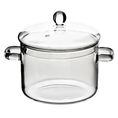 Lonec borosilikatno steklo Allesken Peter 16x22x18 cm prozoren 1 kos