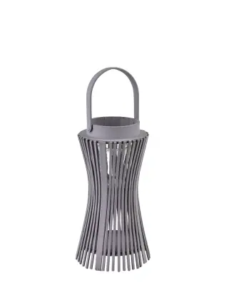 Laterna vrbovo protje in les Lucie Natural 18x18x33/48 cm vijolično-siva 1 kos