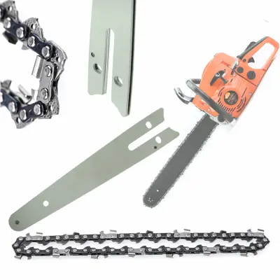 Set Vodilo 16" In 2x Veriga Za Motorno Žago – Visokokakovostna Jekla, Toplotno Obdelano, 1.3 Mm Žleb, 16" Veriga