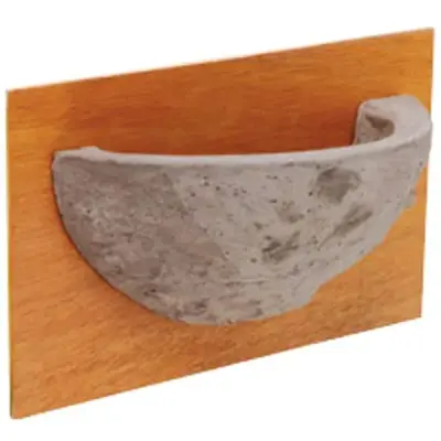 Glineno gnezdo za lastovke z lesenim dnom 200x90x80 mm